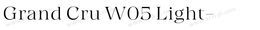 Grand Cru W05 Light字体转换